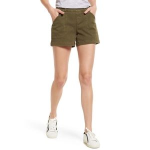 SPANX Olive Green Utility Jean Shorts